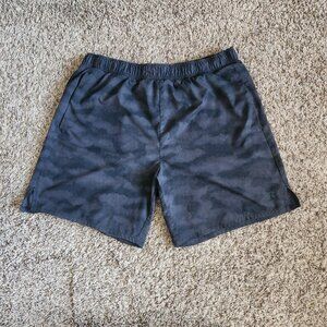 Russell Athletic Shorts Black Camo Gym Workout Sportswear Athleisure